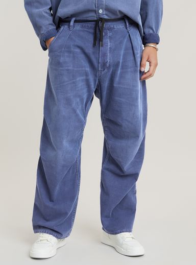 Pleated Denim Pants